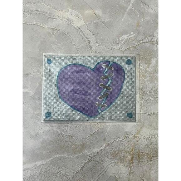 4 Original OOAK ATC Cards - Artist: Kat Sanders - Heart Set - Picture 3 of 5